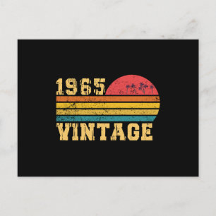 Retro Vintage Sunset 1965 Birthday Postcard