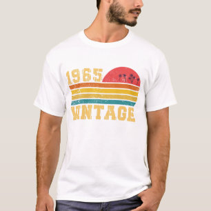 Retro Vintage Sunset 1965 Birthday T-Shirt