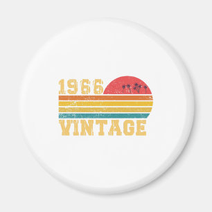 Retro Vintage Sunset 1966 Birthday Magnet