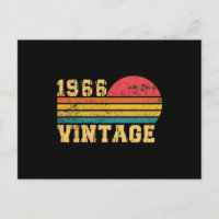 Retro Vintage Sunset 1966 Birthday