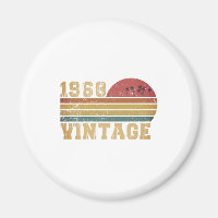 Retro Vintage Sunset 1968 Birthday
