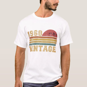 Retro Vintage Sunset 1968 Birthday T-Shirt