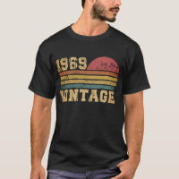 Retro Vintage Sunset 1969 Birthday