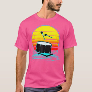 Retro Vintage Sunset Bass Drum T-Shirt