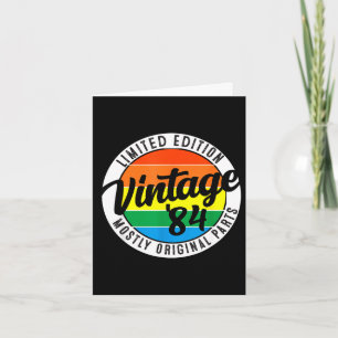 Retro vintage sunset birthday cool funny present card