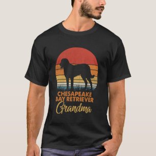 Retro Vintage Sunset Chesapeake Bay Retriever Gran T-Shirt