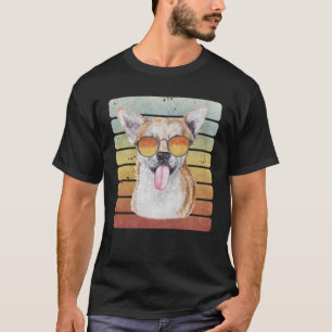 Retro Vintage Sunset Chihuahua Mum Dad T-Shirt