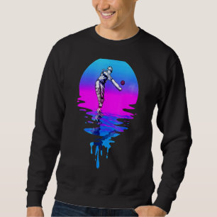 Retro Vintage Sunset Cricket Sweatshirt