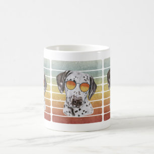 Retro Vintage Sunset Dalmatian Mum Dad Coffee Mug