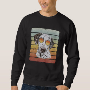 Retro Vintage Sunset Dalmatian Mum Dad Sweatshirt