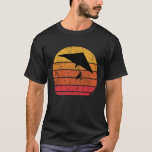 Retro Vintage Sunset Dragon Flyer Hanging Glider T-Shirt