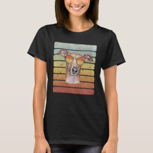 Retro Vintage Sunset Italian Greyhound Mum Dad T-Shirt