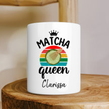 Retro Vintage Sunset Matcha Queen
