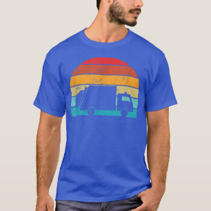 Retro Vintage Sunset Recycling Trash Kids Garbage T-Shirt