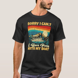 Retro Vintage Sunset Sorry I Can't I Have Plans Wi T-Shirt