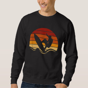 Retro Vintage Sunset Surfer Gift Idea Surf Sweatshirt