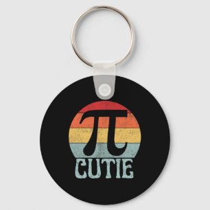 Retro Vintage Symbol Pi Day Math Teacher Funny Pi Key Ring