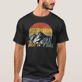 Retro Vintage Take A Hike Outdoors Mountain T-Shirt