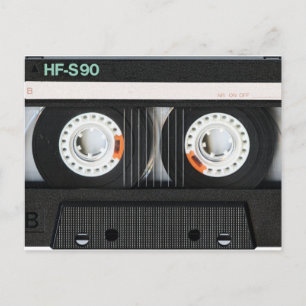 Retro Vintage Tape Cassette Recorder 70s 80s Postcard