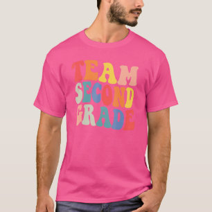Retro Vintage Team 2nd Grade Happy First Day Of Sc T-Shirt