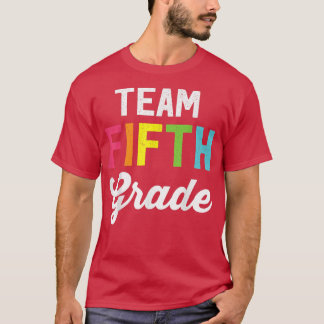 Retro Vintage Team 5th Grade Happy First Day Of Sc T-Shirt