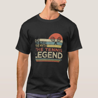 Retro Vintage Tennis Dad Father Day T-Shirt