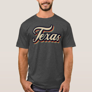 Retro Vintage Texas Typography T-Shirt
