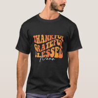 Retro Vintage Thankful Blessed Nana Autumn Thanksg