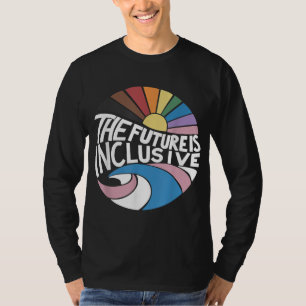Retro Vintage The Future Is Inclusive LGBT Gay Rig T-Shirt