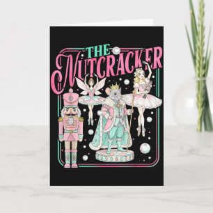 Retro Vintage The Nutcracker Sugar Fairy Plum Chri Card