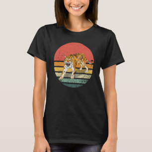 Retro Vintage Tiger Sunset Tiger Animal T-Shirt