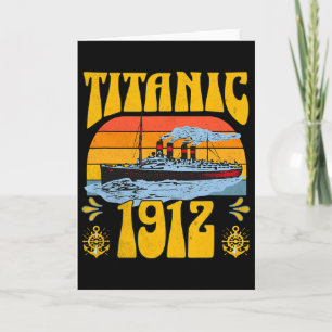 Retro Vintage Titanic 1912 Ocean Liner Cruise Ship Card