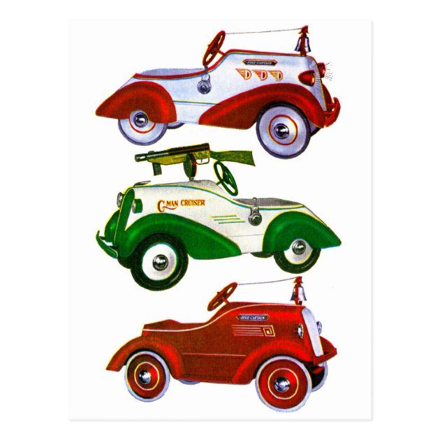 vintage toy pedal cars