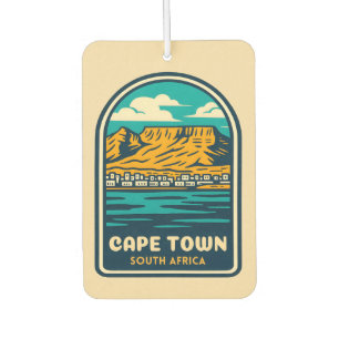 Retro Vintage Travel Cape Town South Africa Car Air Freshener