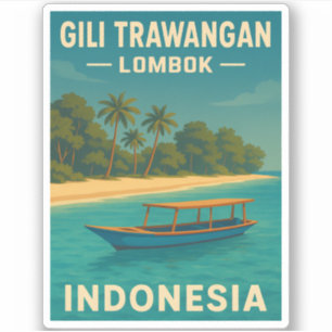 Retro Vintage Travel Gili Trawangan Indonesia