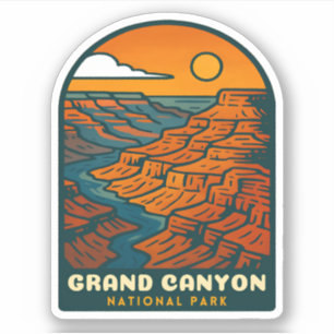Retro Vintage Travel Grand Canyon National Park