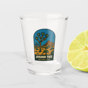 Retro Vintage Travel Joshua Tree National Park Shot Glass