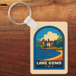 Retro Vintage Travel Lake Como Italy Landscape Key Ring<br><div class="desc">Transport yourself to the enchanting shores of Lake Como,  Italy with this captivating vintage travel-inspired keychain. Capturing the romantic allure of this iconic lakeside destination in classic retro style,  this piece is ideal for wanderlusters,  dreamers,  and fans of nostalgic travel aesthetics.</div>