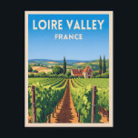 Retro Vintage Travel Loire Valley France Vineyard Postcard<br><div class="desc">Celebrate the charm of France’s Loire Valley with this vintage travel-inspired postcard. Showcasing rolling vineyards and timeless countryside beauty in classic retro style,  this piece is ideal for romantics,  wanderers,  and fans of nostalgic travel aesthetics.</div>