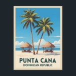 Retro Vintage Travel Punta Cana Dominican Republic Postcard<br><div class="desc">Experience the spirit of the Caribbean with this vintage travel-inspired postcard featuring Punta Cana,  Dominican Republic. Capturing the laid-back vibes of this island paradise in classic retro style,  this piece is ideal for wanderlusters,  tropical dreamers,  and fans of nostalgic travel aesthetics.</div>