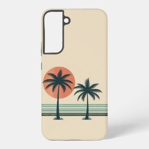 Retro/vintage tropical palms tree samsung galaxy case