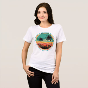 Retro Vintage Tropical Paradise Tri-Blend Shirt