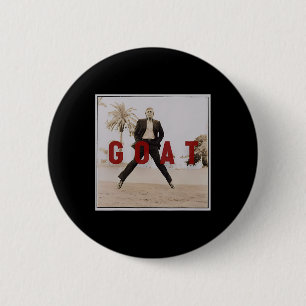 Retro Vintage Trump GOAT Middle Finger Felon Presi 6 Cm Round Badge