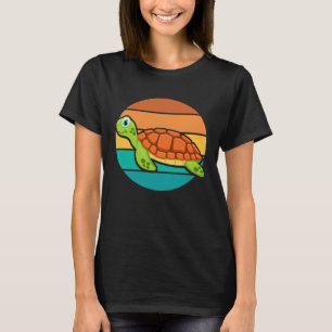 Retro Vintage Turtle Reptile Sea Animal Tortoise T T-Shirt