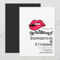 Retro Vintage Typography Pop Art Wedding