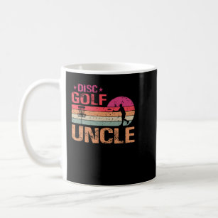 Retro Vintage Uncle Disc Golf Frisbee Frolf Uncle  Coffee Mug