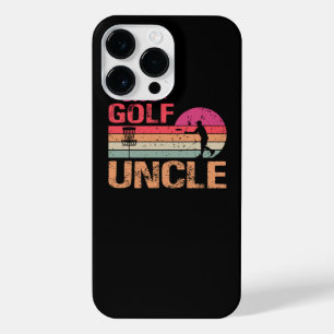 Retro Vintage Uncle Disc Golf Frisbee Frolf Uncle iPhone 14 Pro Max Case