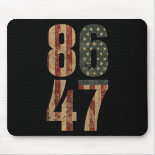 Retro Vintage Usa Flag 86 47 Anti Trump _1  Mouse Mat