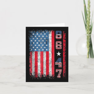Retro Vintage Usa Flag 86 47 Anti Trump Card