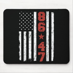 Retro Vintage Usa Flag 86 47 Anti Trump  Mouse Mat